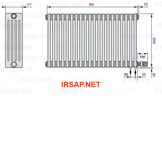 Радиатор IRSAP Tesi 51000/20 T26 CL 01